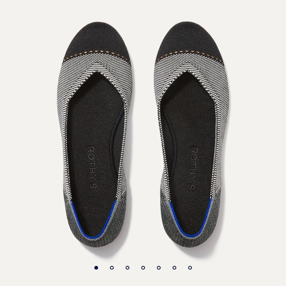 Rothy’s “The Flat” Shoes - Size 8 Grey Mist Captoe